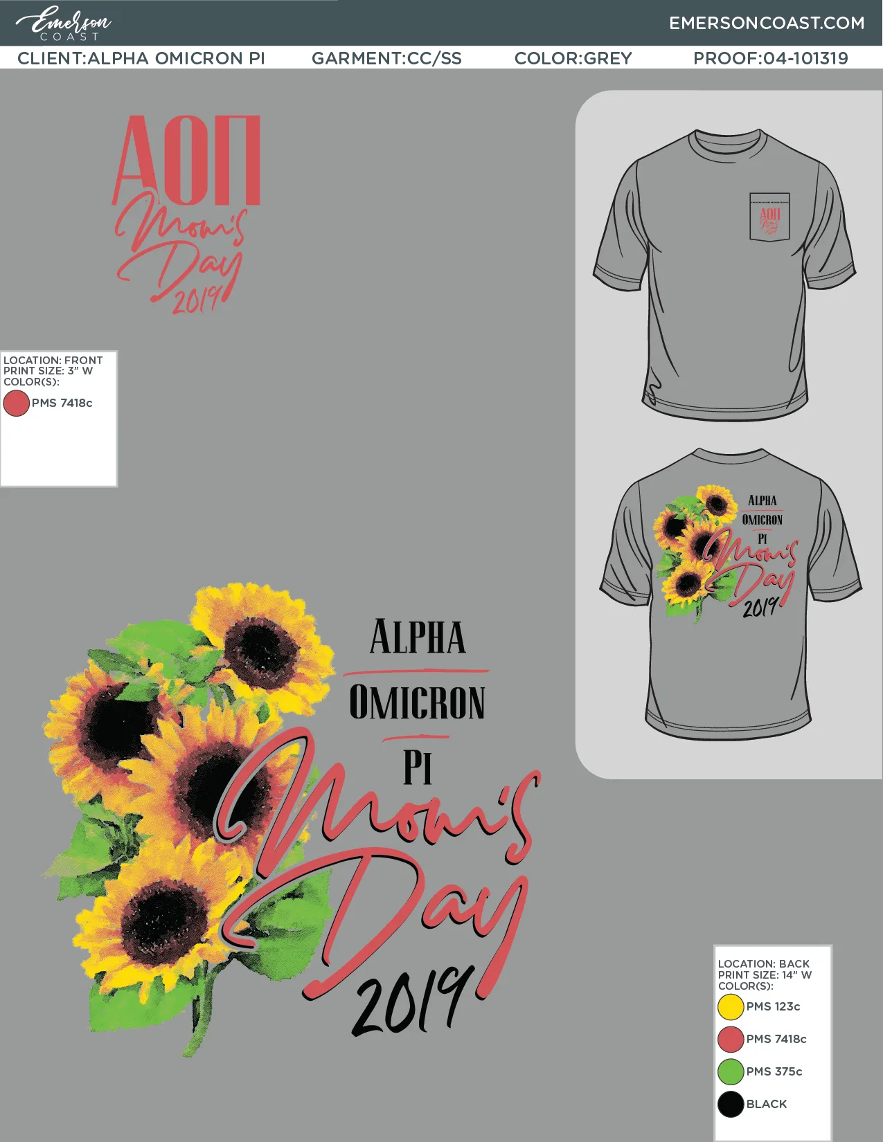 04-101319 Alpha Omicron Pi Western Michigan University Mom's Day 2019