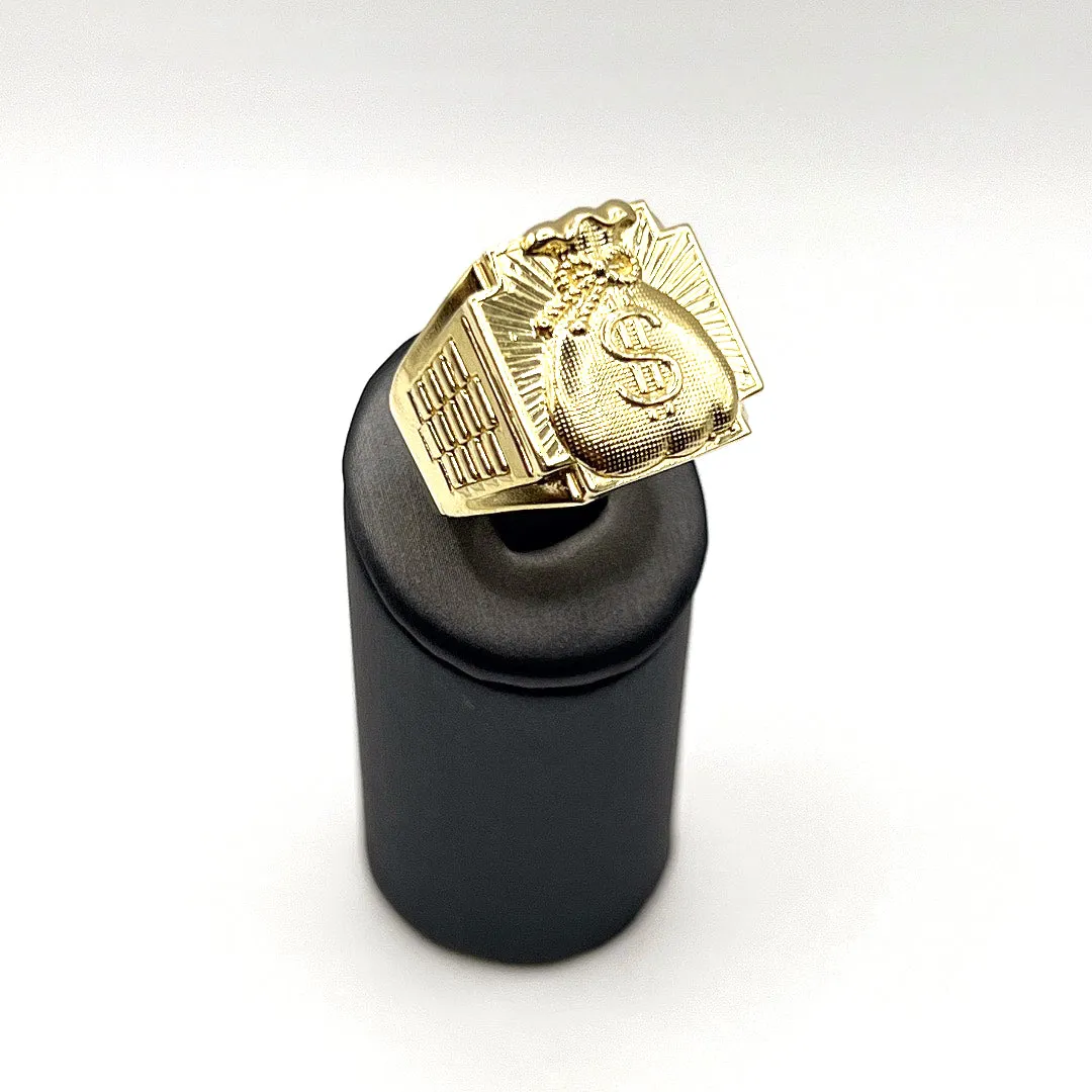 10KT GOLD MONEY BAG RING