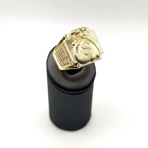 10KT GOLD MONEY BAG RING