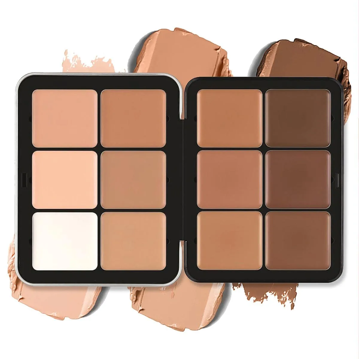 12-Color Concealer Palette: Correcting and Long-Wearing Full Coverage Makeup
