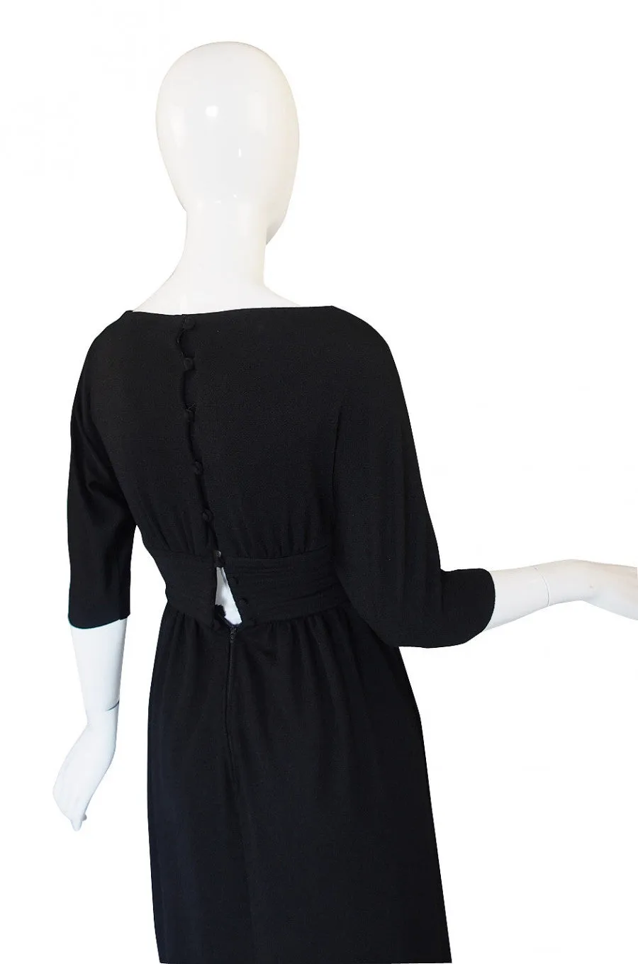 1960s Donald Brooks Crepe Jersey Dress