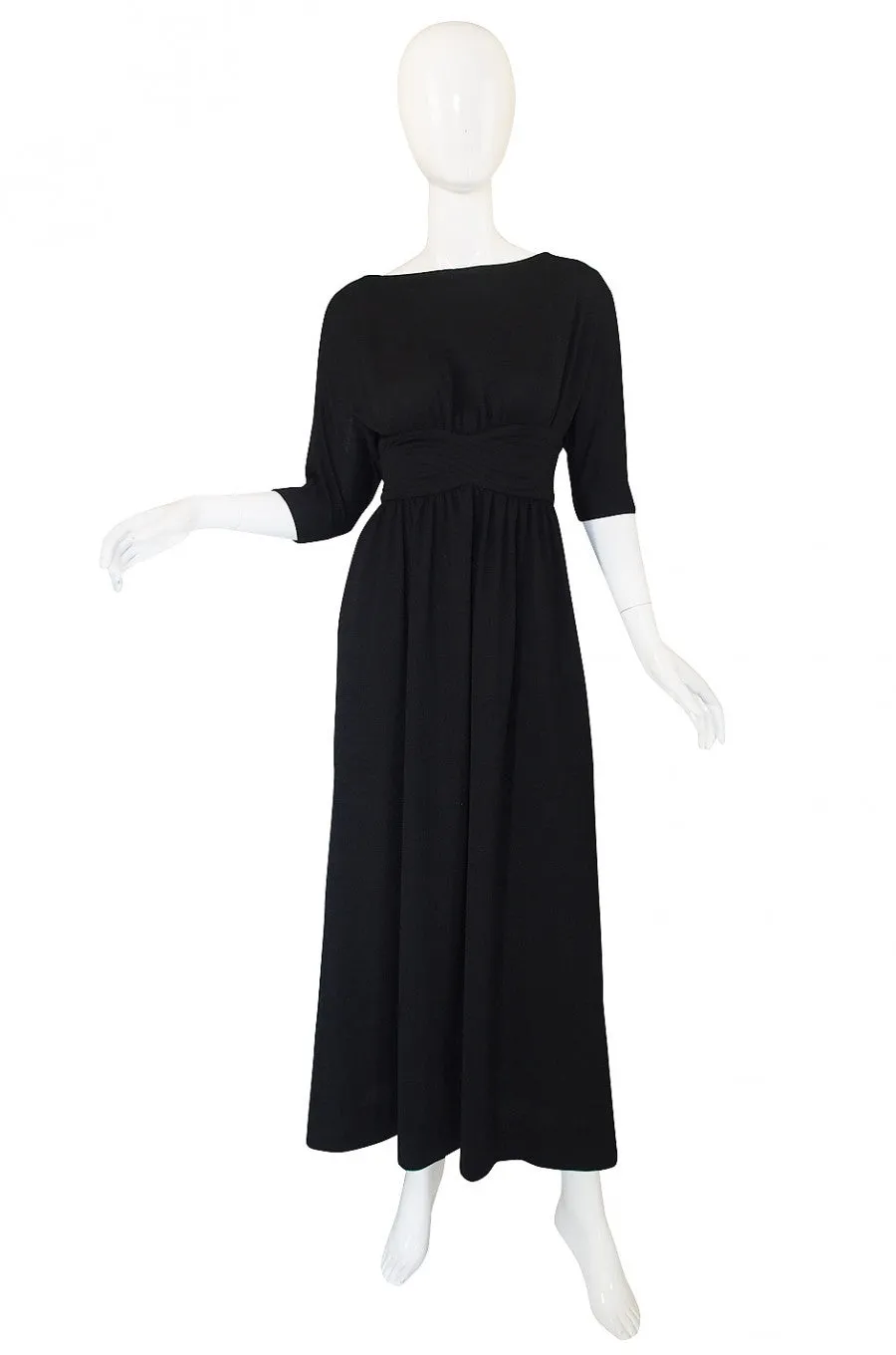 1960s Donald Brooks Crepe Jersey Dress