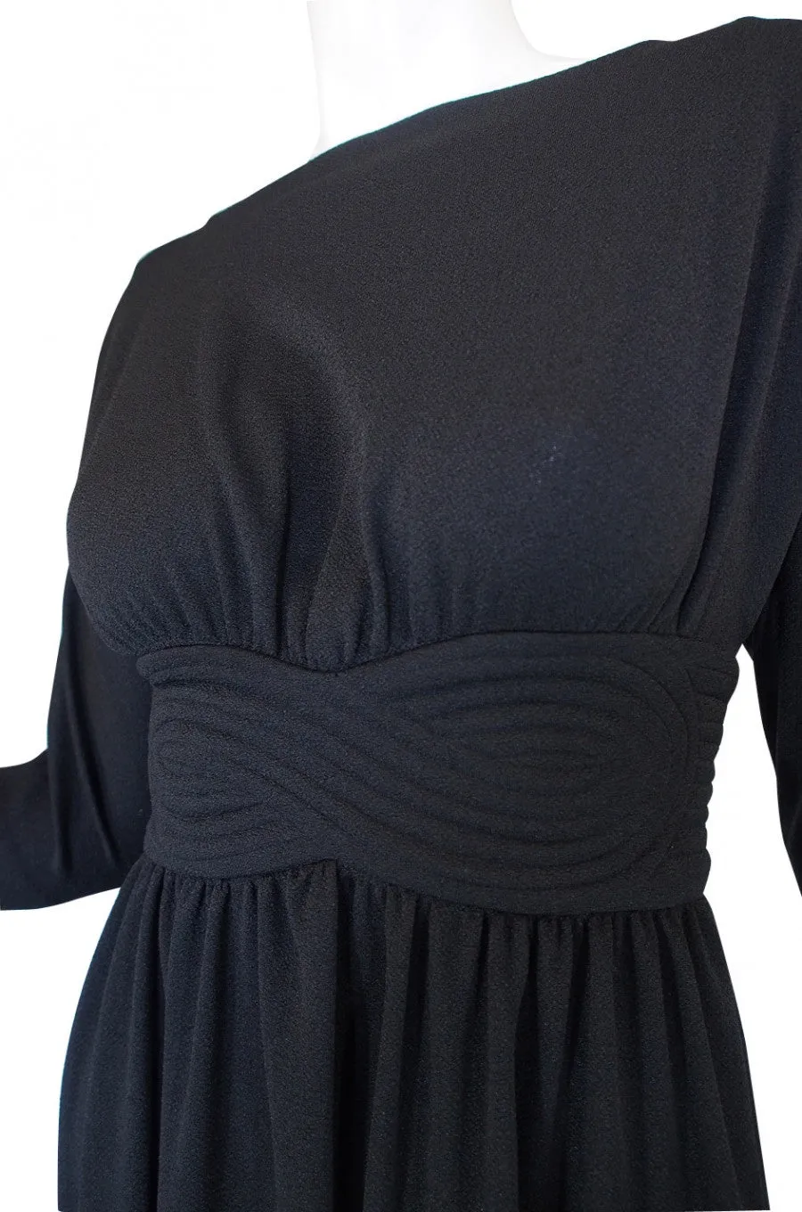 1960s Donald Brooks Crepe Jersey Dress