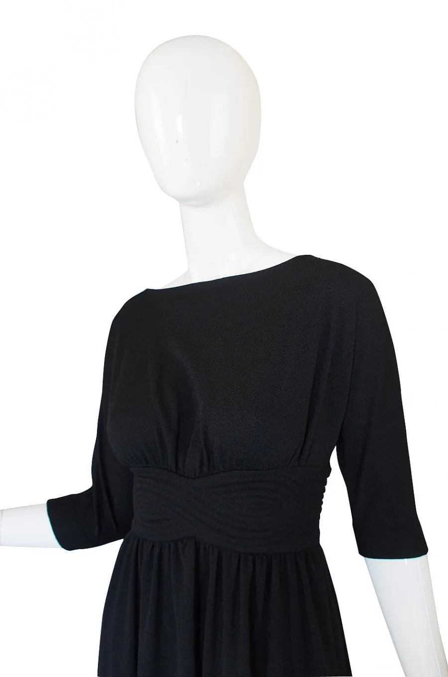 1960s Donald Brooks Crepe Jersey Dress