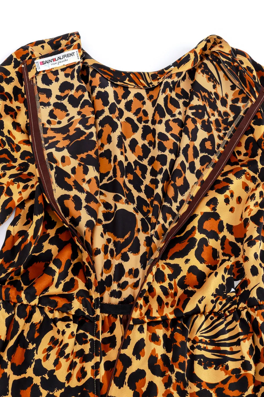 1986 F/W Leopard Print Silk Dress