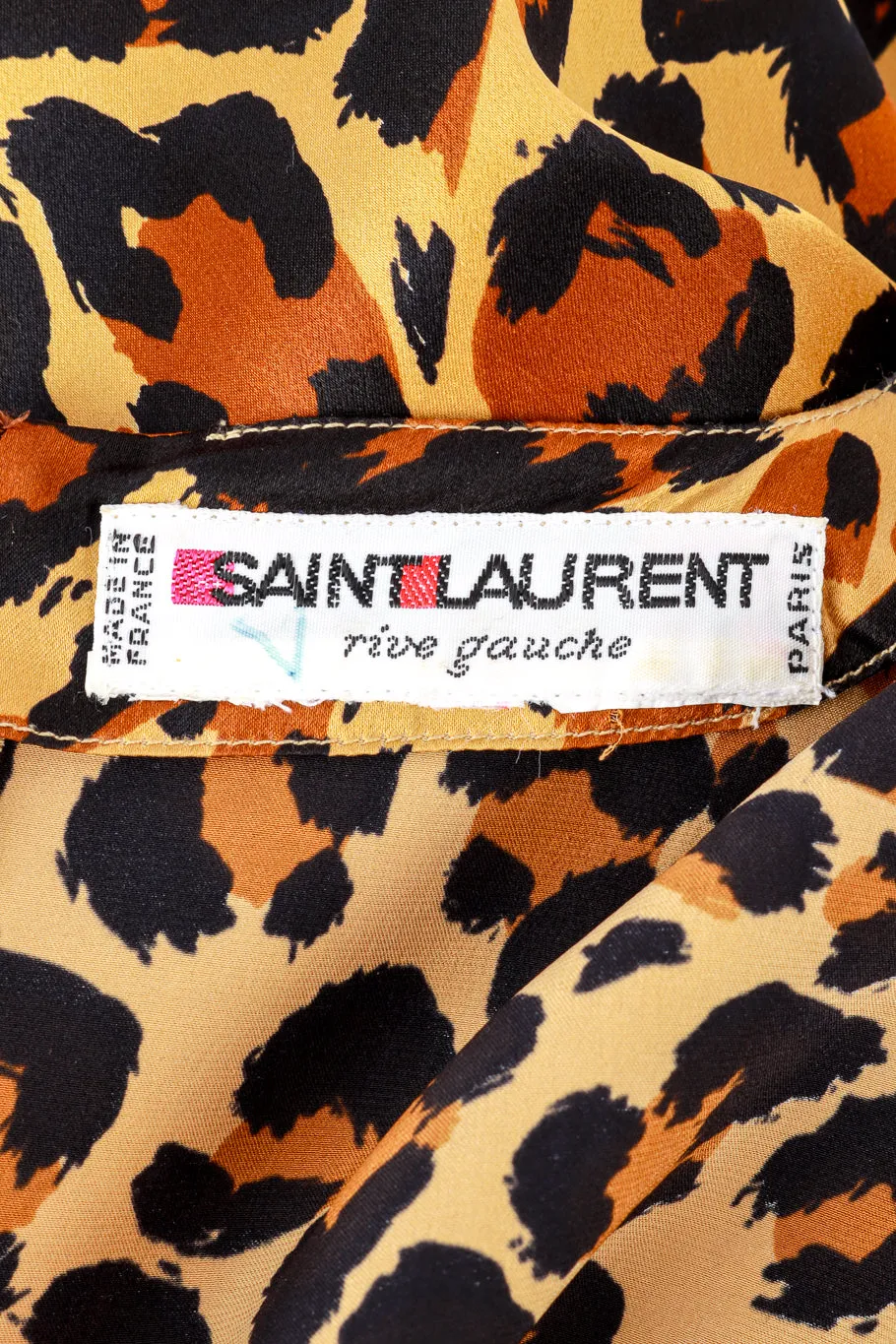 1986 F/W Leopard Print Silk Dress