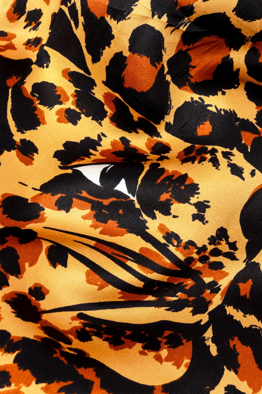 1986 F/W Leopard Print Silk Dress