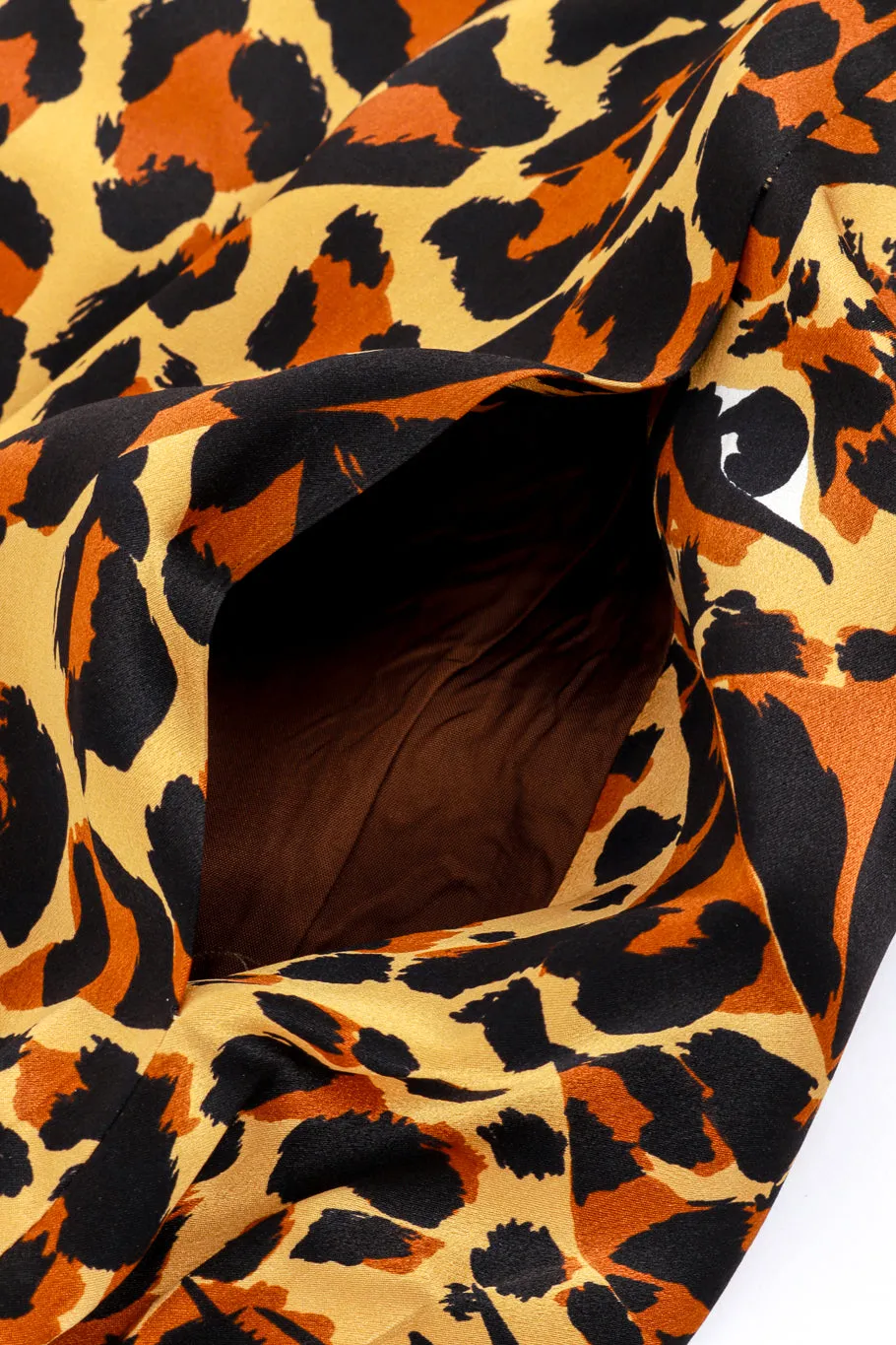 1986 F/W Leopard Print Silk Dress