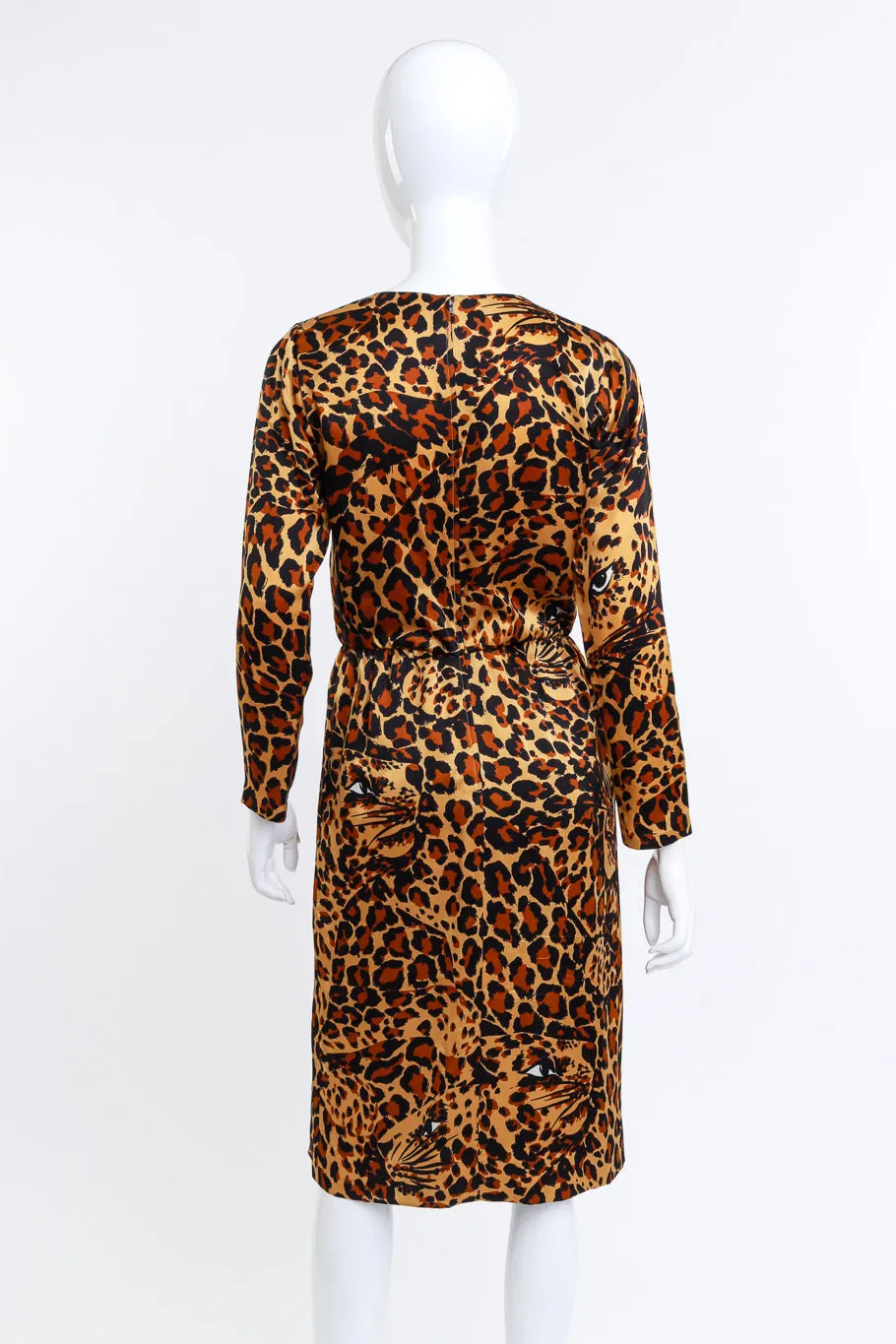 1986 F/W Leopard Print Silk Dress