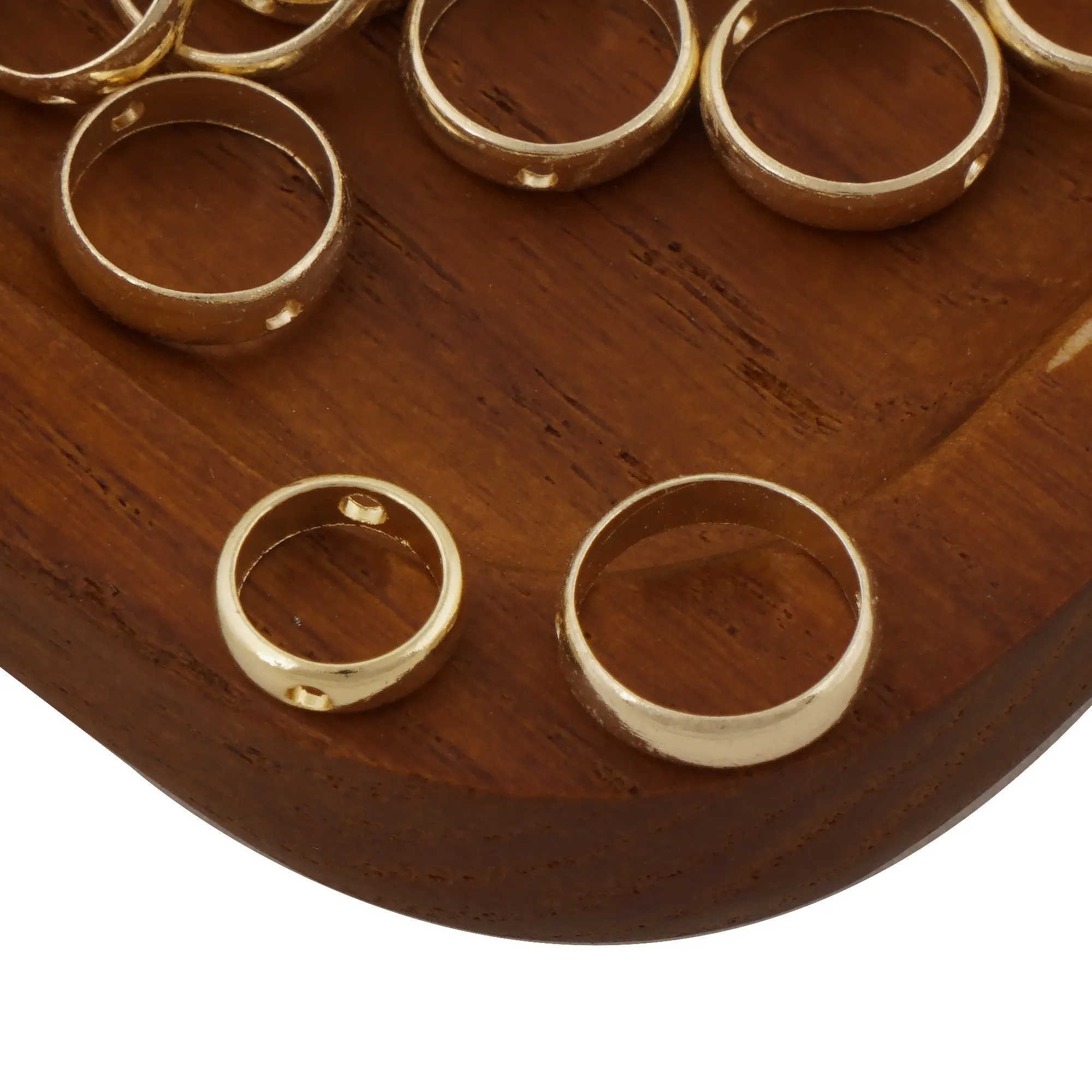 20PCS 14K Gold Filled Circle Bead Frame, Brass Bead Frame for 6mm 8mm beads, bracelet necklace jewelry making supplies 104084