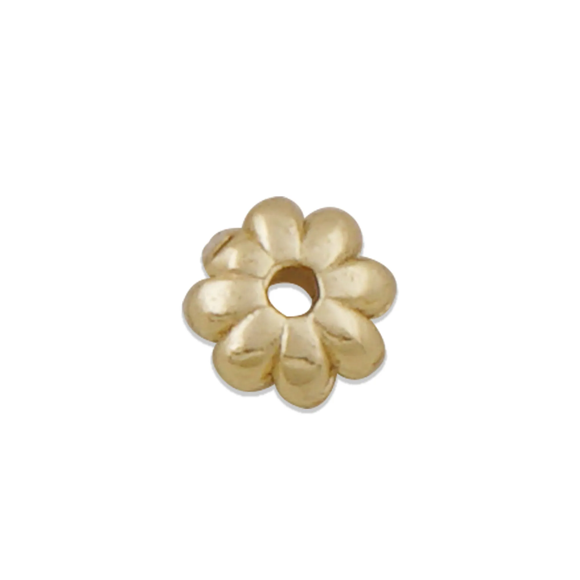 20PCS 14k Gold Filled Flower Spacer Beads, 5.5mm Tiny Spacer Beads, Golden Spacers for Bracelet/Necklace Making 10420050