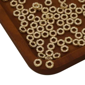 20PCS 14k Gold Filled Rondelle Beads, 6mm Metal Round Spacer Beads, Bracelet Beads, Necklace Beads, DIY Crafts 10419550