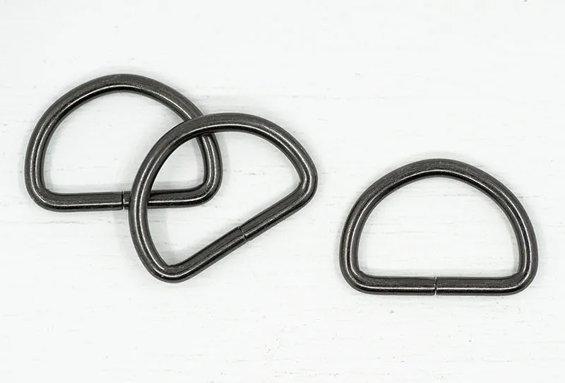 25mm D-ring Gun Metal