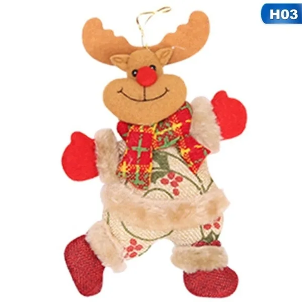 2Pcs Hot Sale Merry Christmas Ornaments Tree Doll Hanging Decorations
