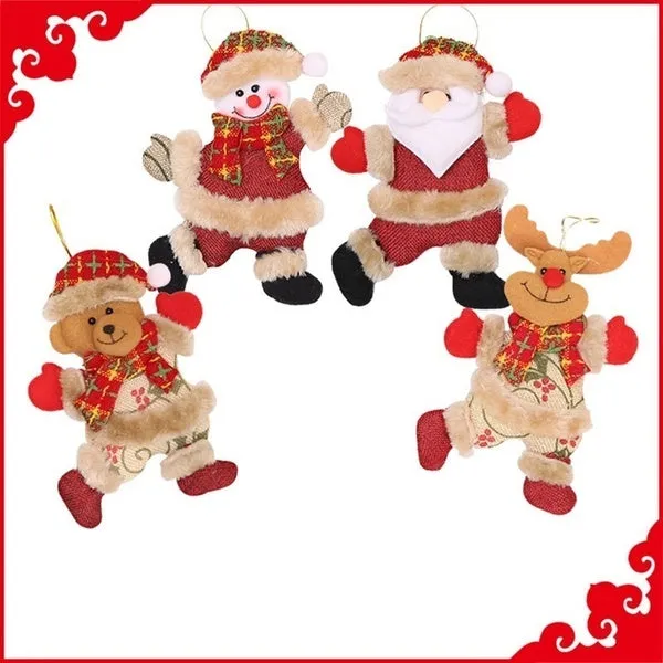 2Pcs Hot Sale Merry Christmas Ornaments Tree Doll Hanging Decorations