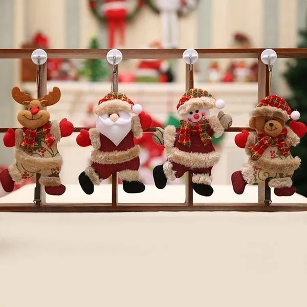 2Pcs Hot Sale Merry Christmas Ornaments Tree Doll Hanging Decorations