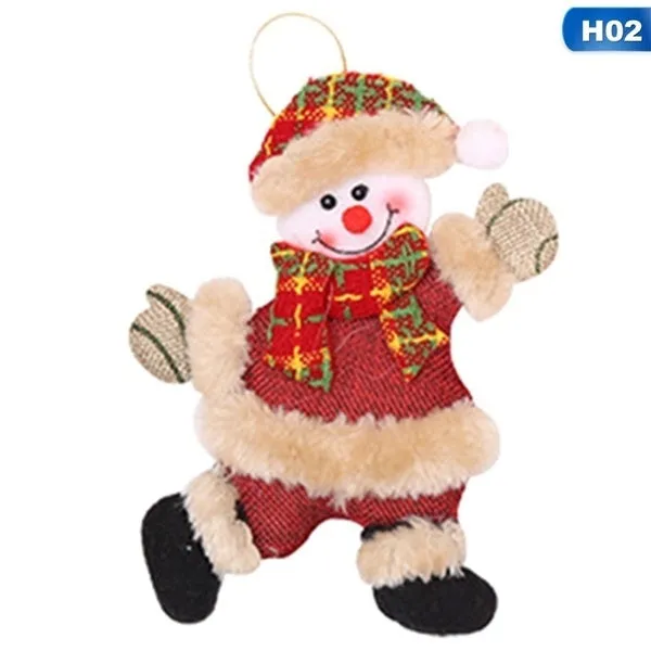 2Pcs Hot Sale Merry Christmas Ornaments Tree Doll Hanging Decorations