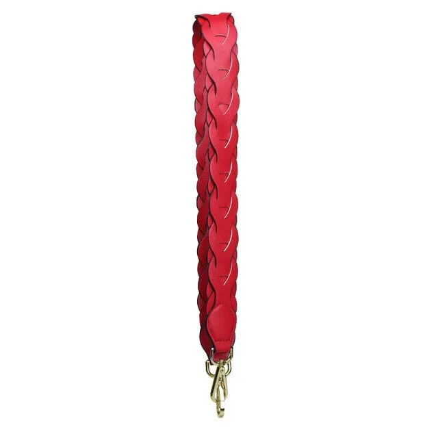90cm Braided Color Wide Shoulder Strap Fashion Trend Contrast Women's Chain Bag With Accessories Belt Single For Handbag