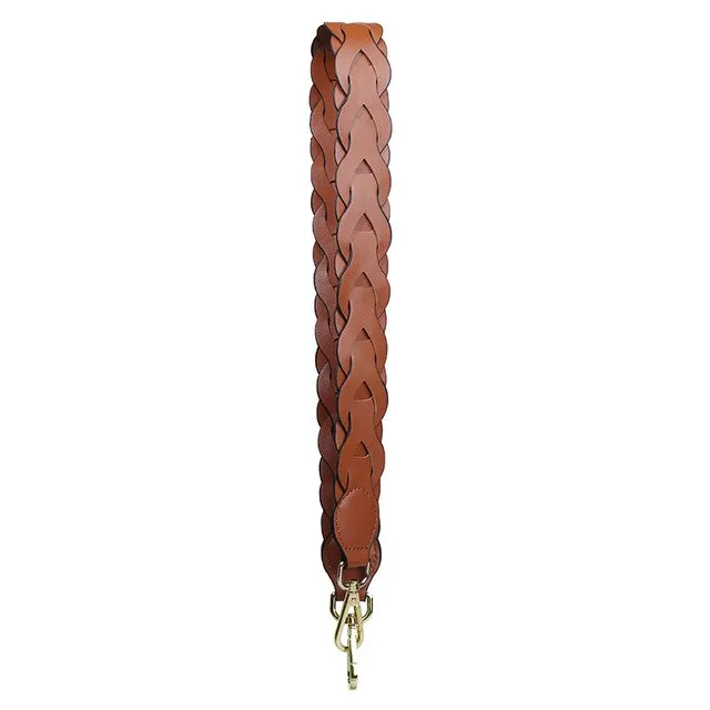 90cm Braided Color Wide Shoulder Strap Fashion Trend Contrast Women's Chain Bag With Accessories Belt Single For Handbag