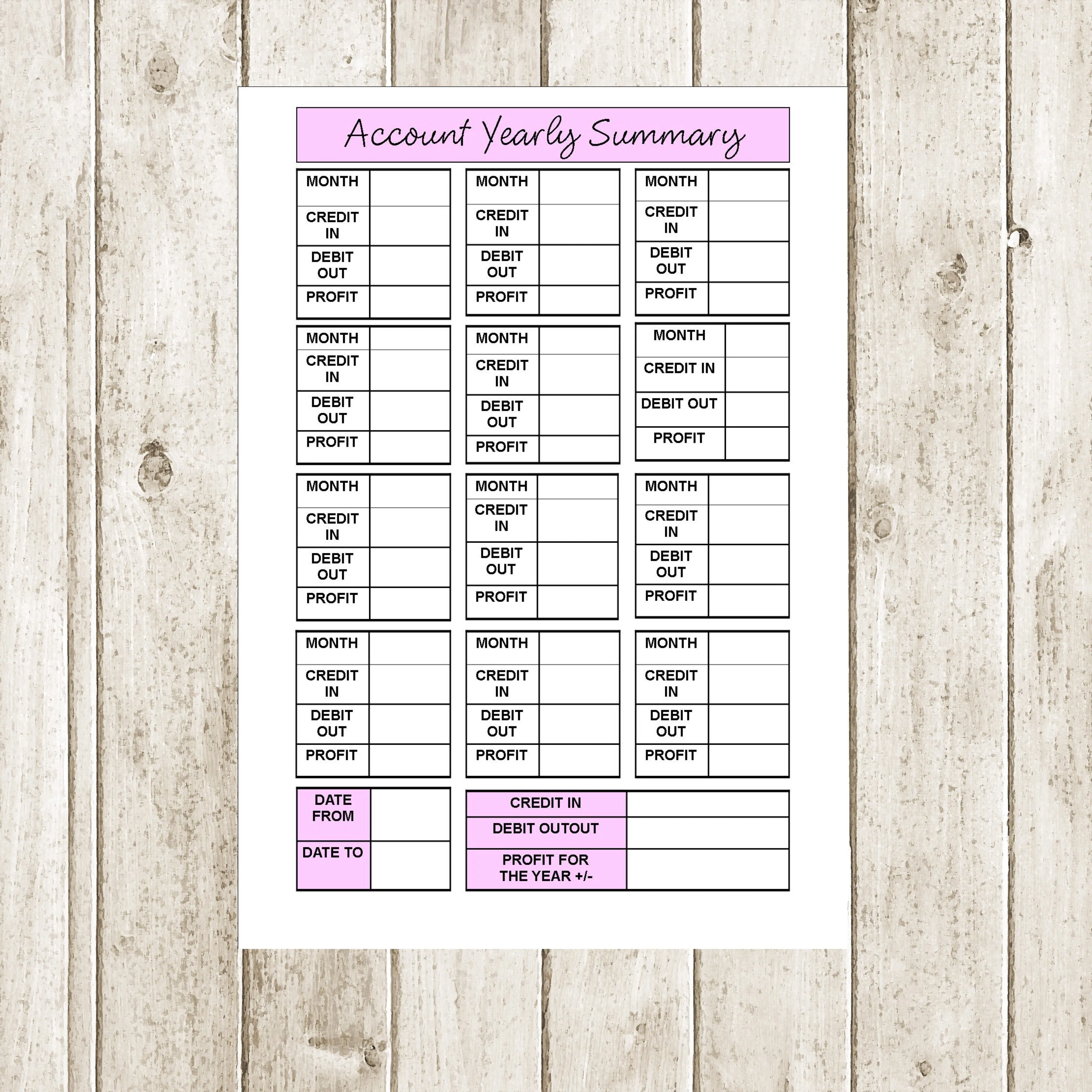 ACCOUNTS BOOK - A5 SPIRAL BOUND WITH 60 PAGES