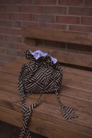 Alba Black & Brown Bucket Bag