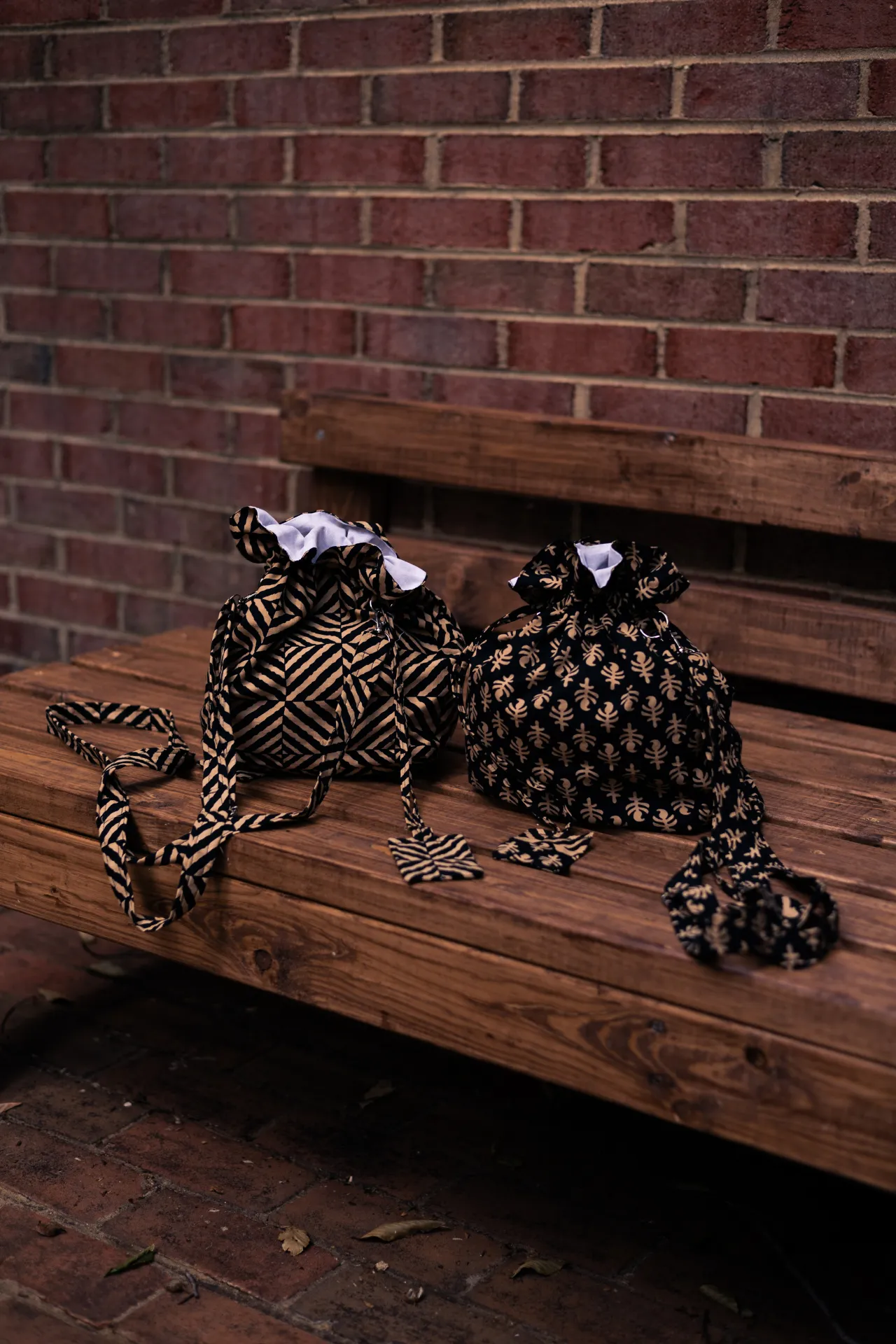 Alba Black & Brown Bucket Bag
