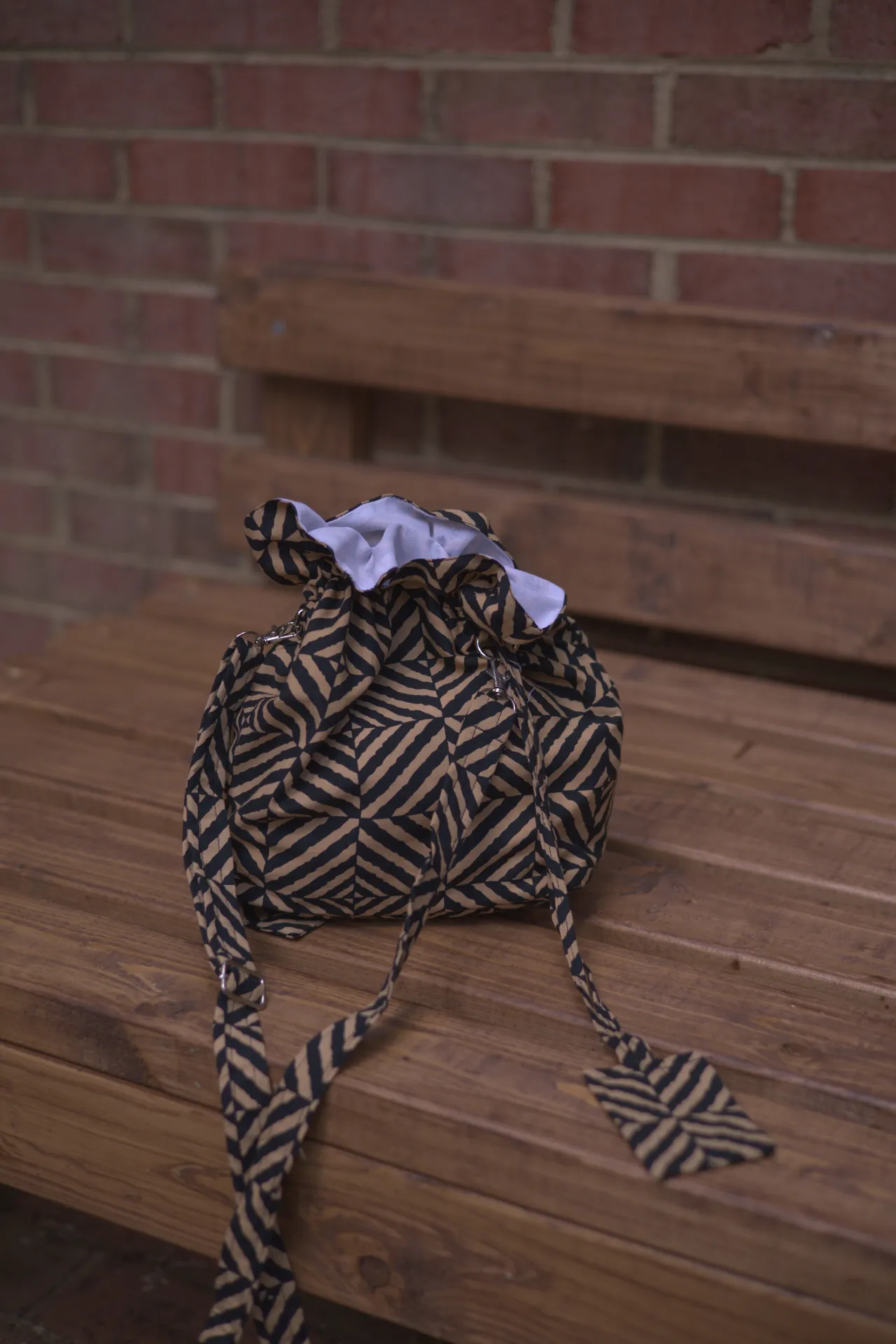 Alba Black & Brown Bucket Bag
