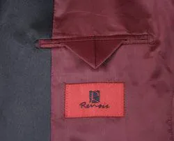 Alessandro Vitello by Renoir Burgundy Slim Fit Tuxedo Blazer 290-5