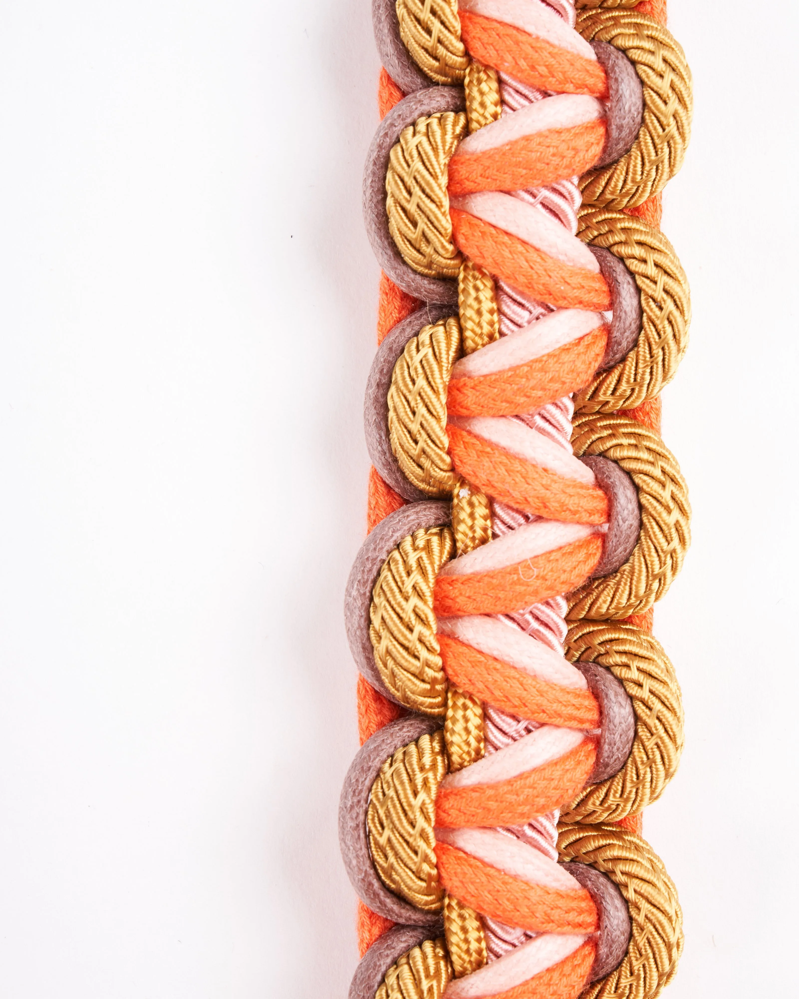 alice bag strap - gold & oranges mix