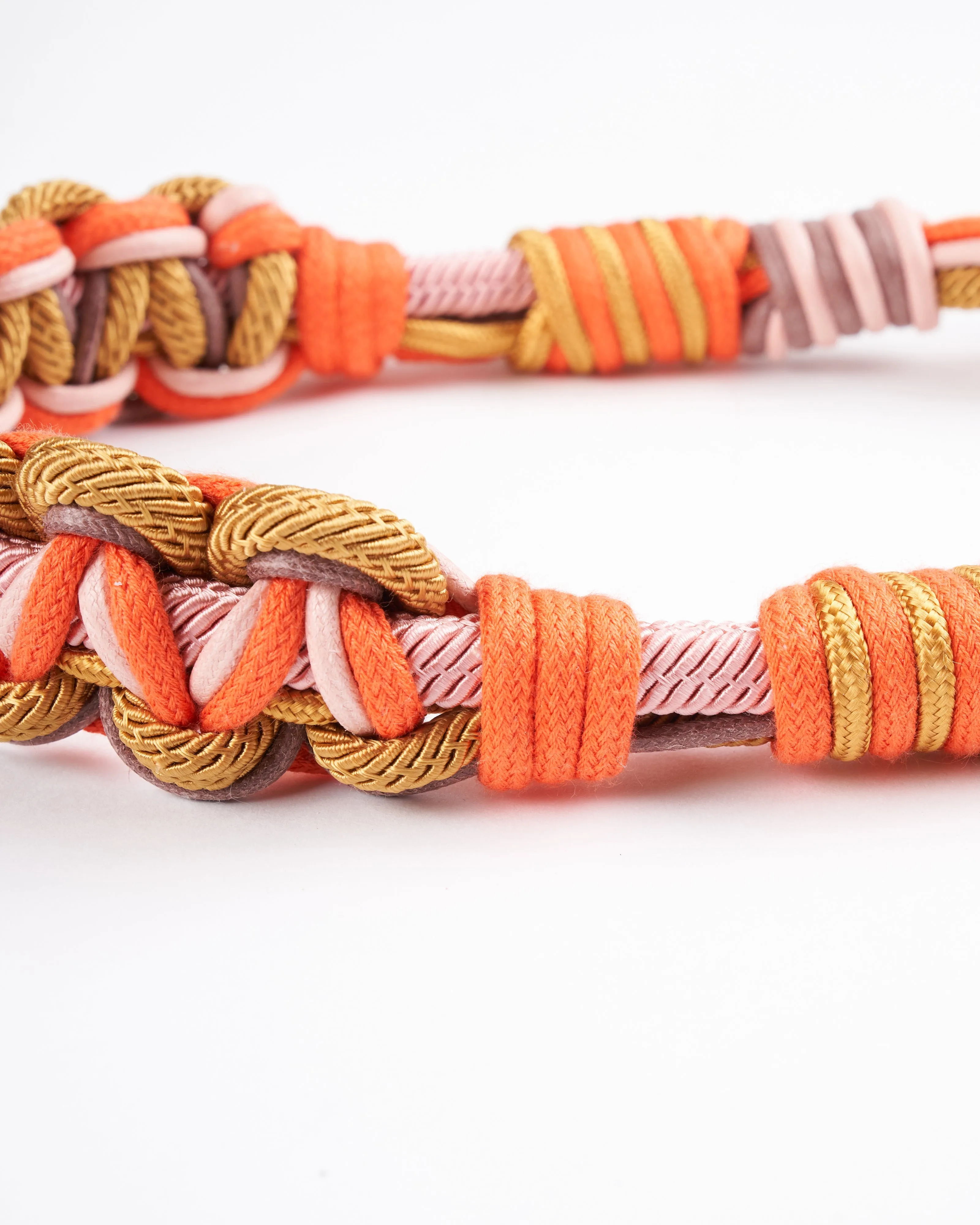 alice bag strap - gold & oranges mix