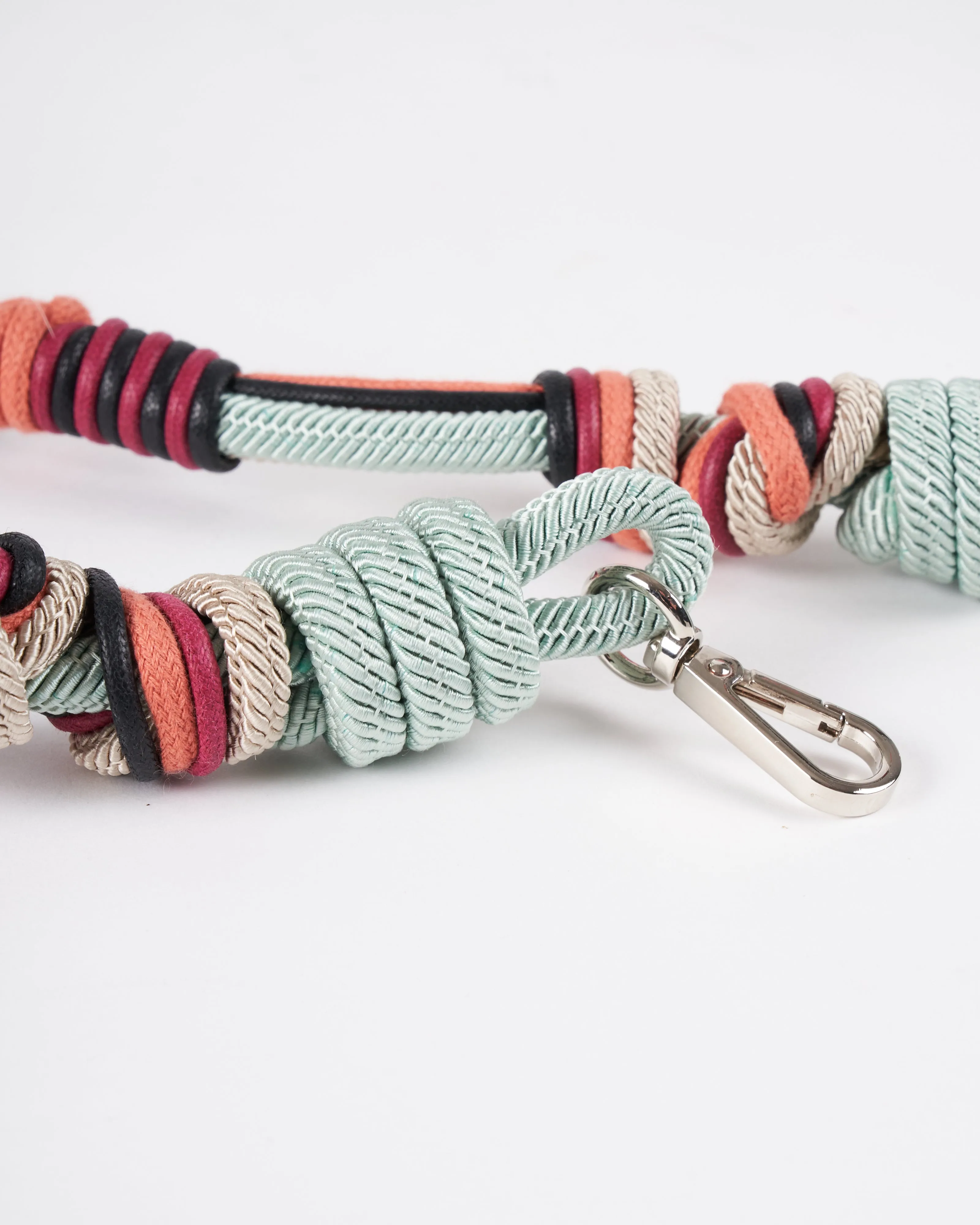 alice bag strap - long- turquoise & grey mix