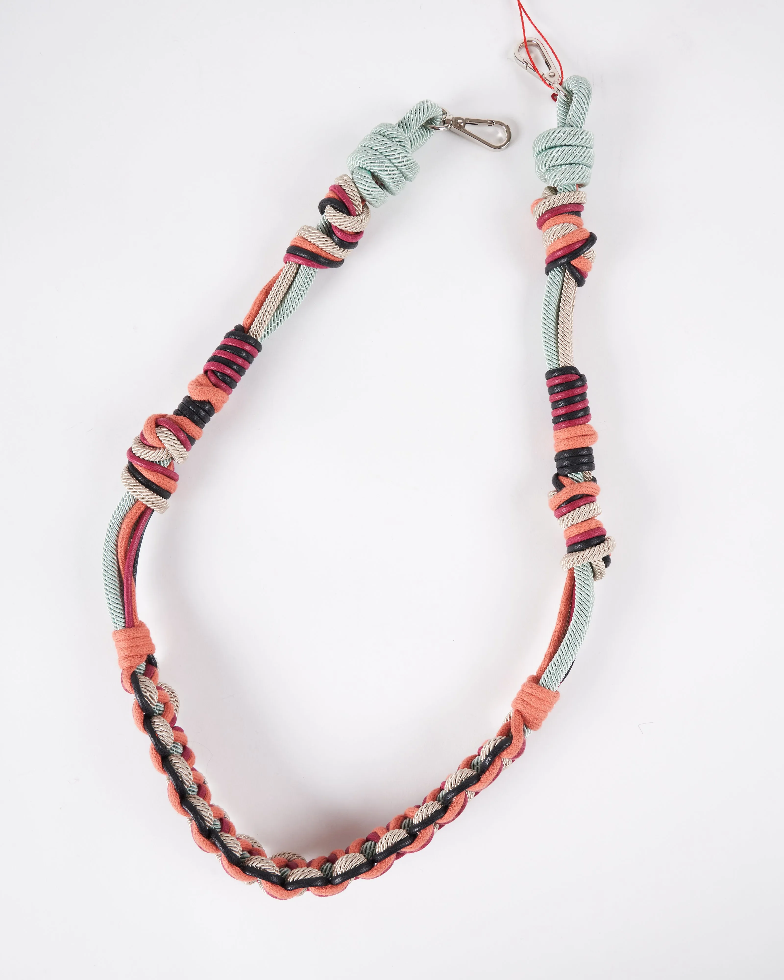alice bag strap - long- turquoise & grey mix