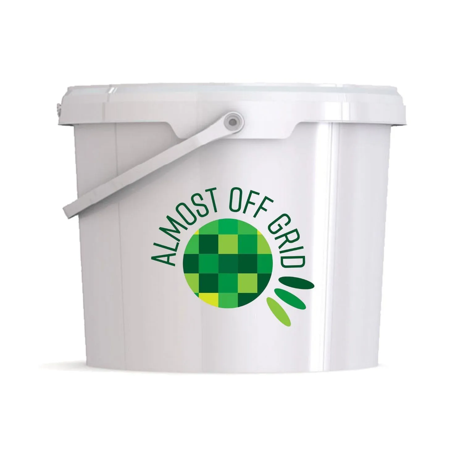 Almost Off Grid 10 Litre Fermentation Bucket with Lid, Grommet and Airlock