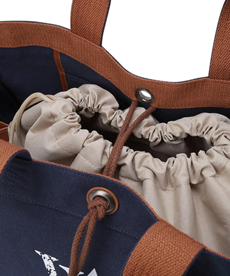 ANEW Vintage Square Tote Bag - Navy