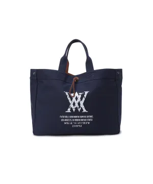 ANEW Vintage Square Tote Bag - Navy