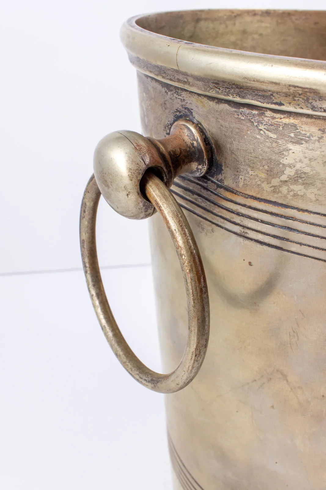 Antique Silver Plate Ice Bucket found in France