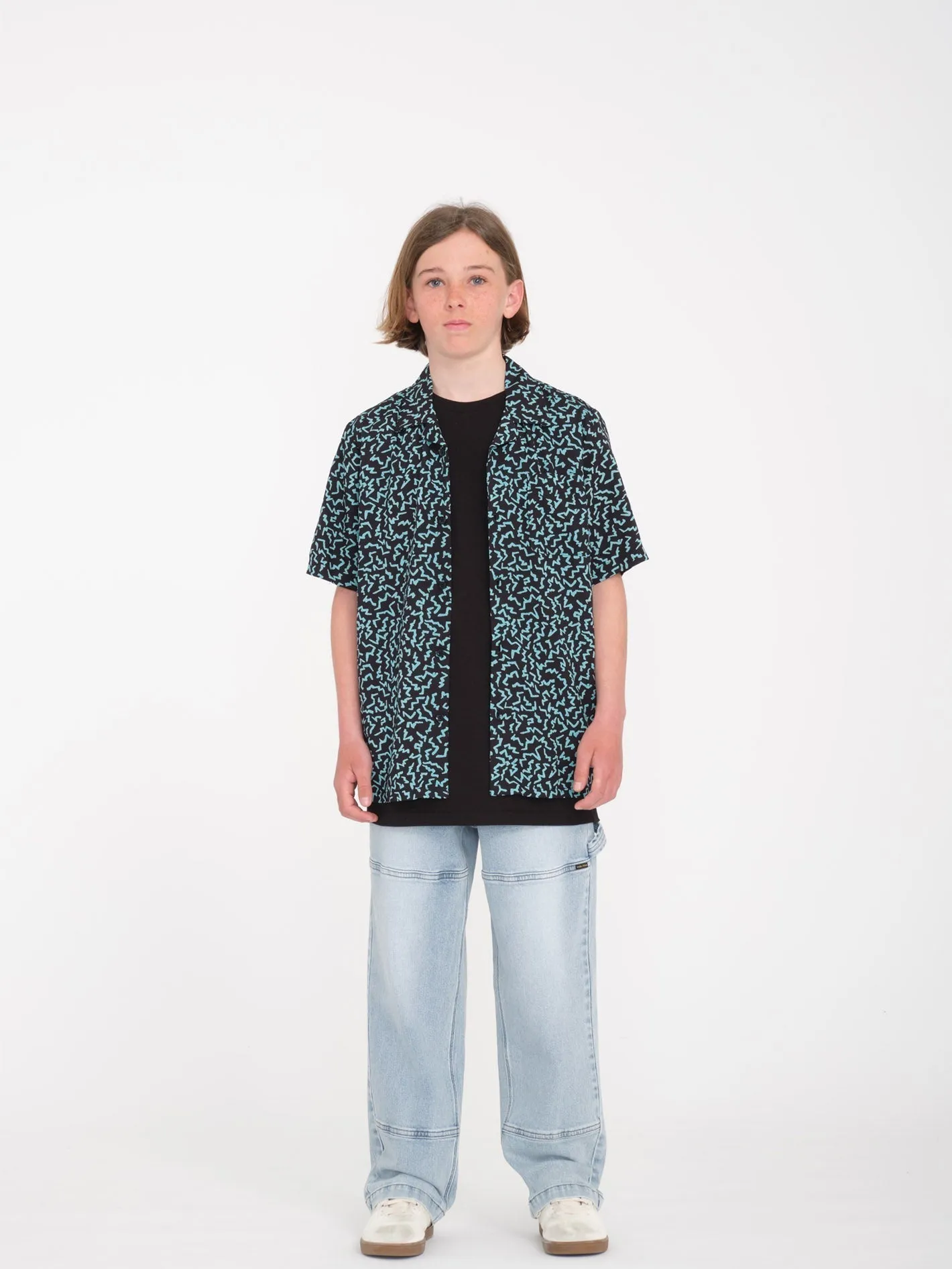 Asphalt Beach Shirt - BLACK  - (KINDER)