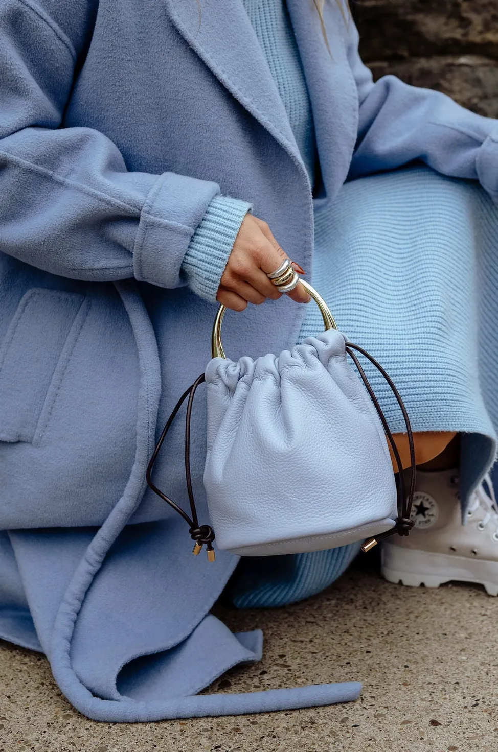 Ava Drawstring Powder Blue