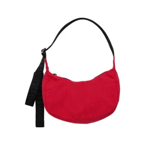 Baggu Small Nylon Crescent Bag, Candy Apple