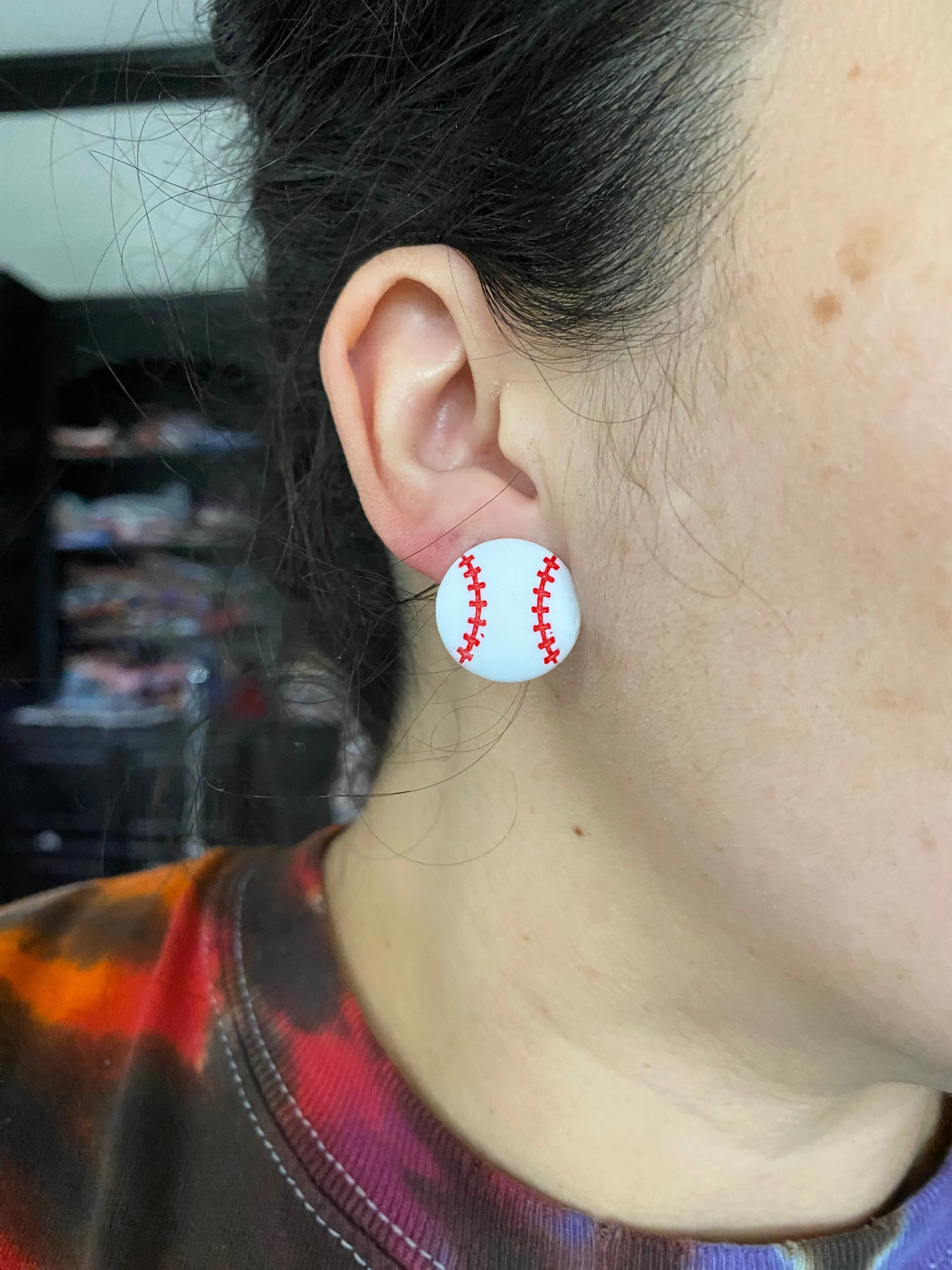 Baseball Stud Earrings Baseball Fan Studs Perfect Baseball Gift