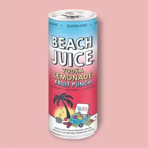Beach Juice Lemonade Fruit Punch Vodka Cocktail 4/355ml 355ml