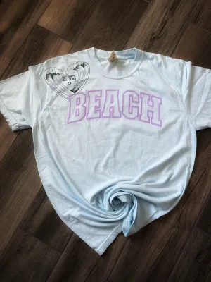 Beach (purple puff)