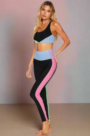 Beach Riot Colorblock Pretty Pastels Leggings as seen on Sarah Jayne Dunn