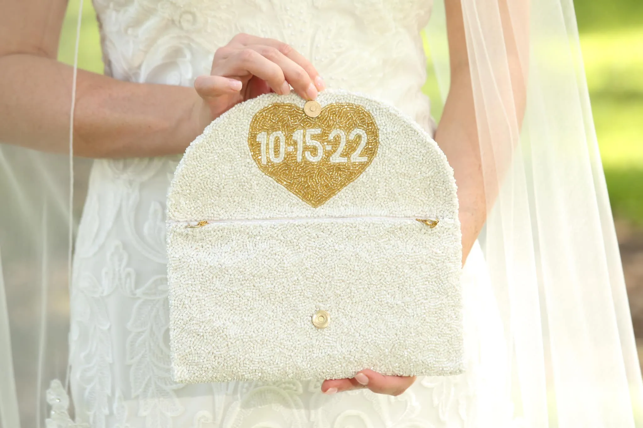 Beaded Mrs. Wedding Handbag Purse
