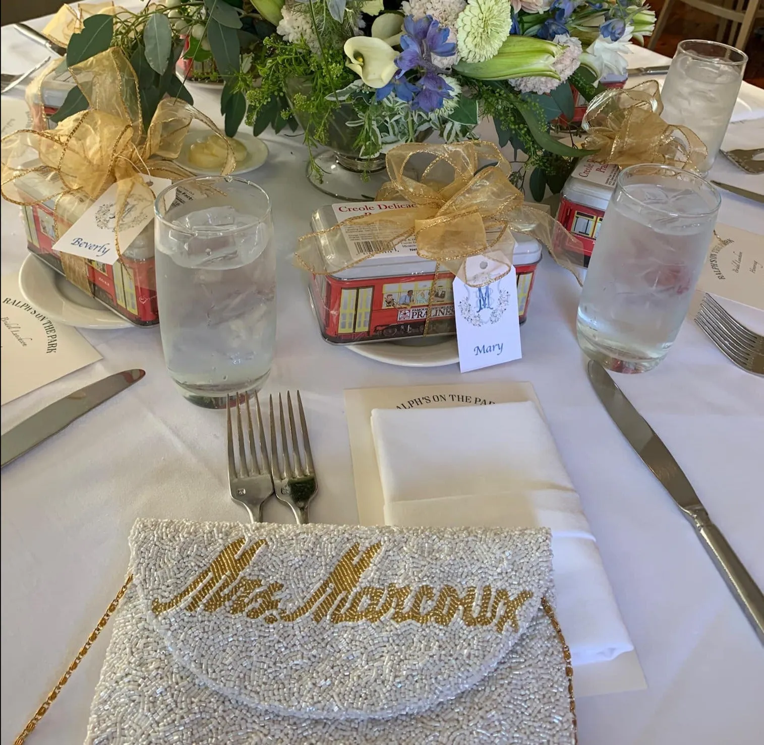 Beaded Mrs. Wedding Handbag Purse