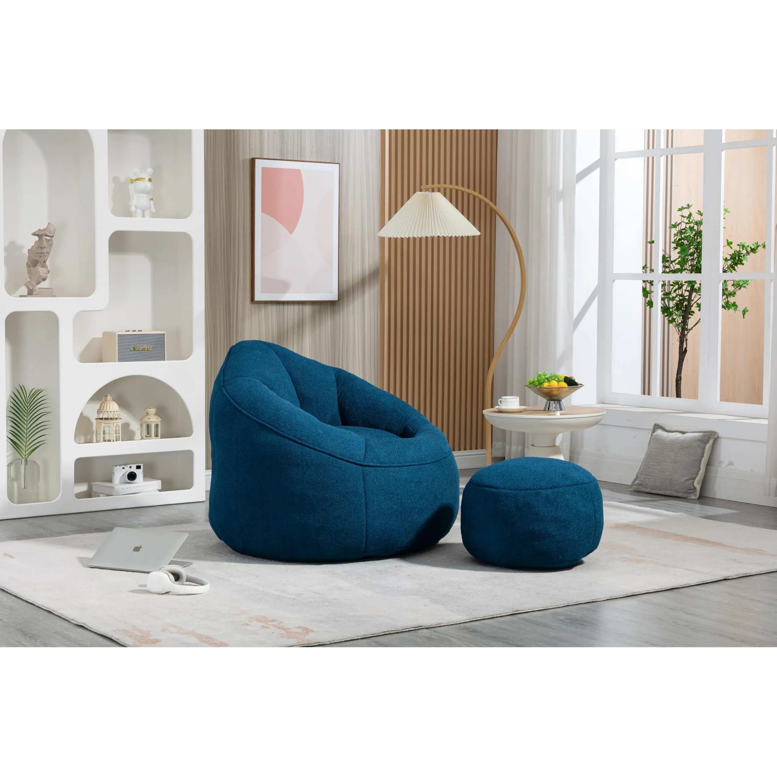 Bean Bag Sofa Chair High Pressure Foam for Adults Lazy with ded