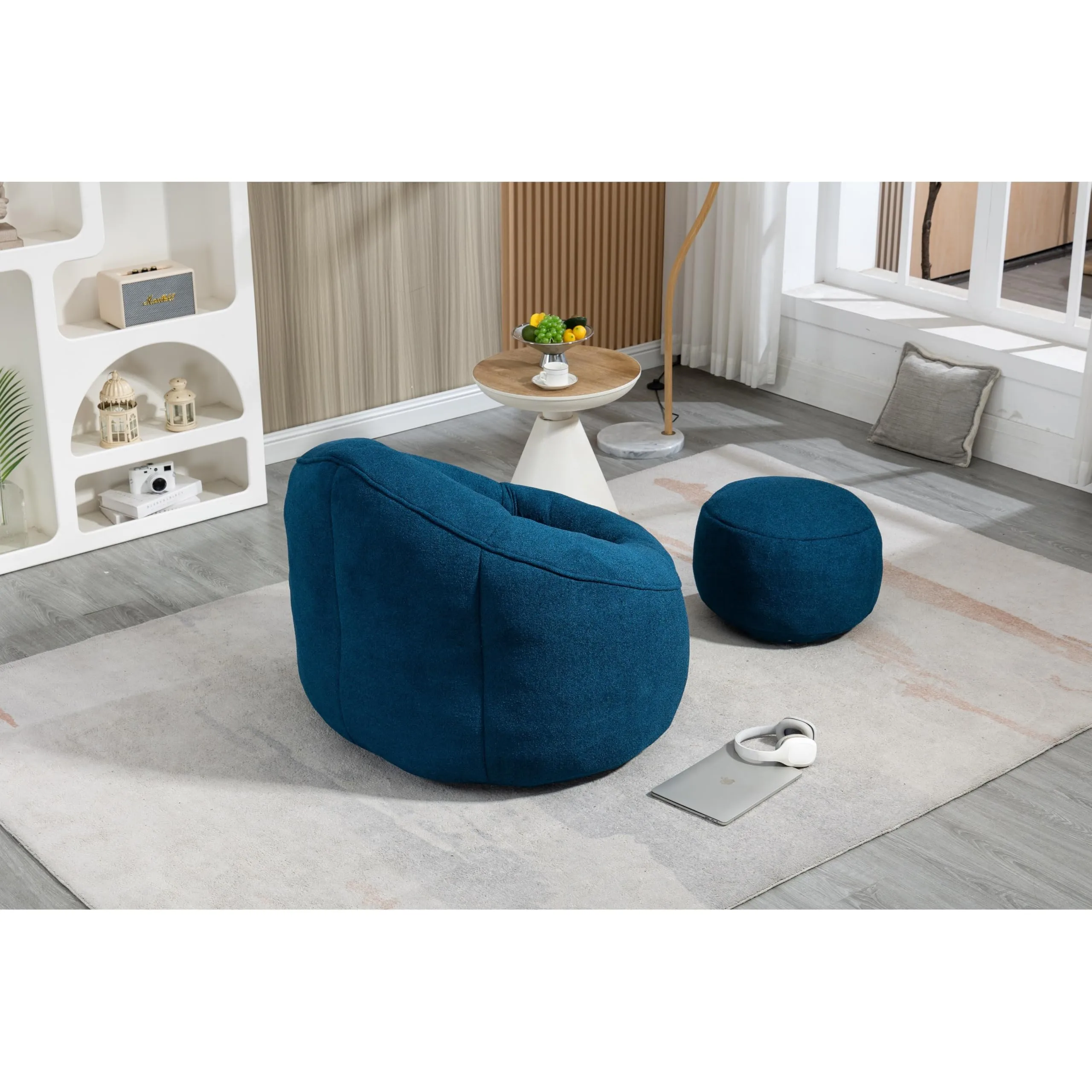 Bean Bag Sofa Chair High Pressure Foam for Adults Lazy with ded