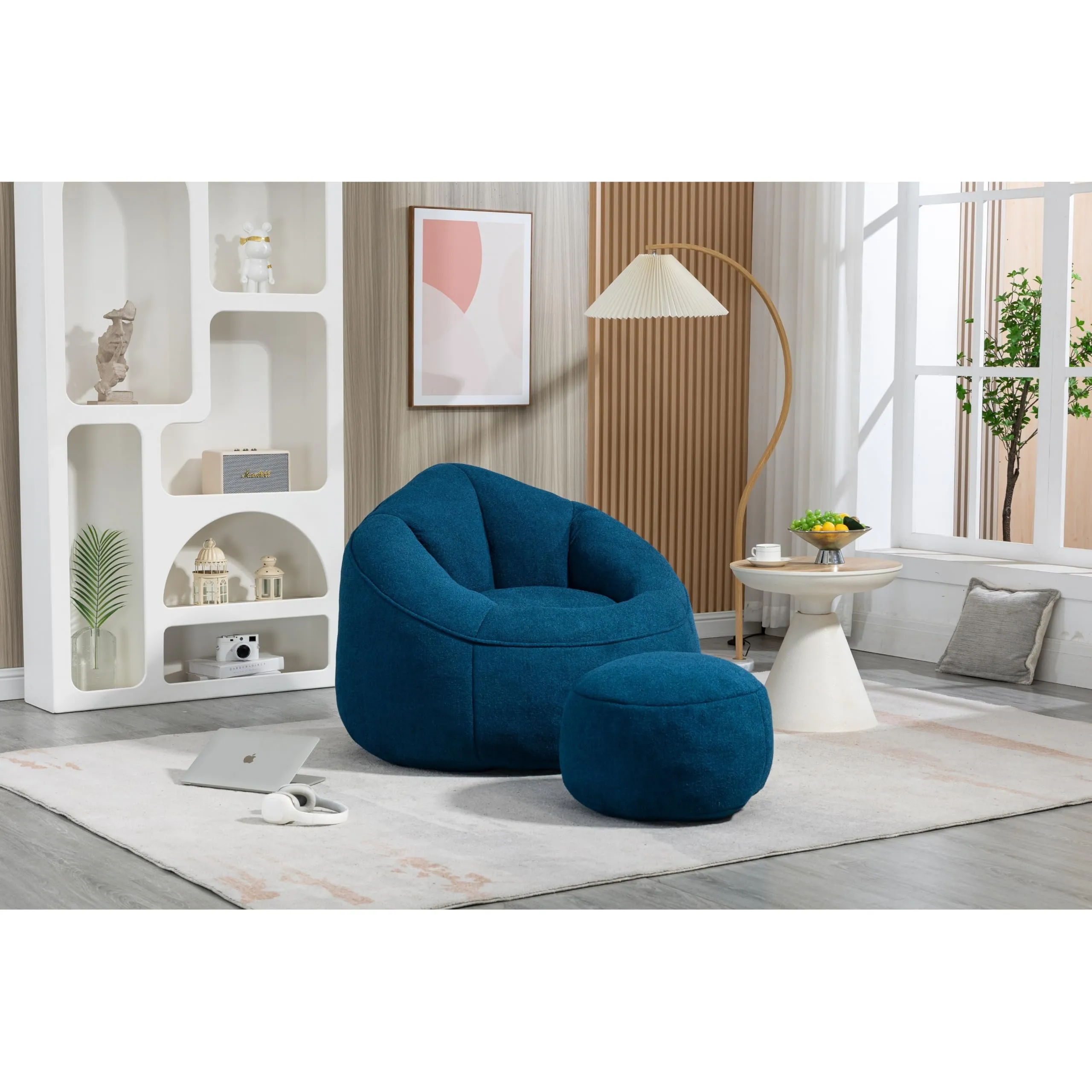 Bean Bag Sofa Chair High Pressure Foam for Adults Lazy with ded