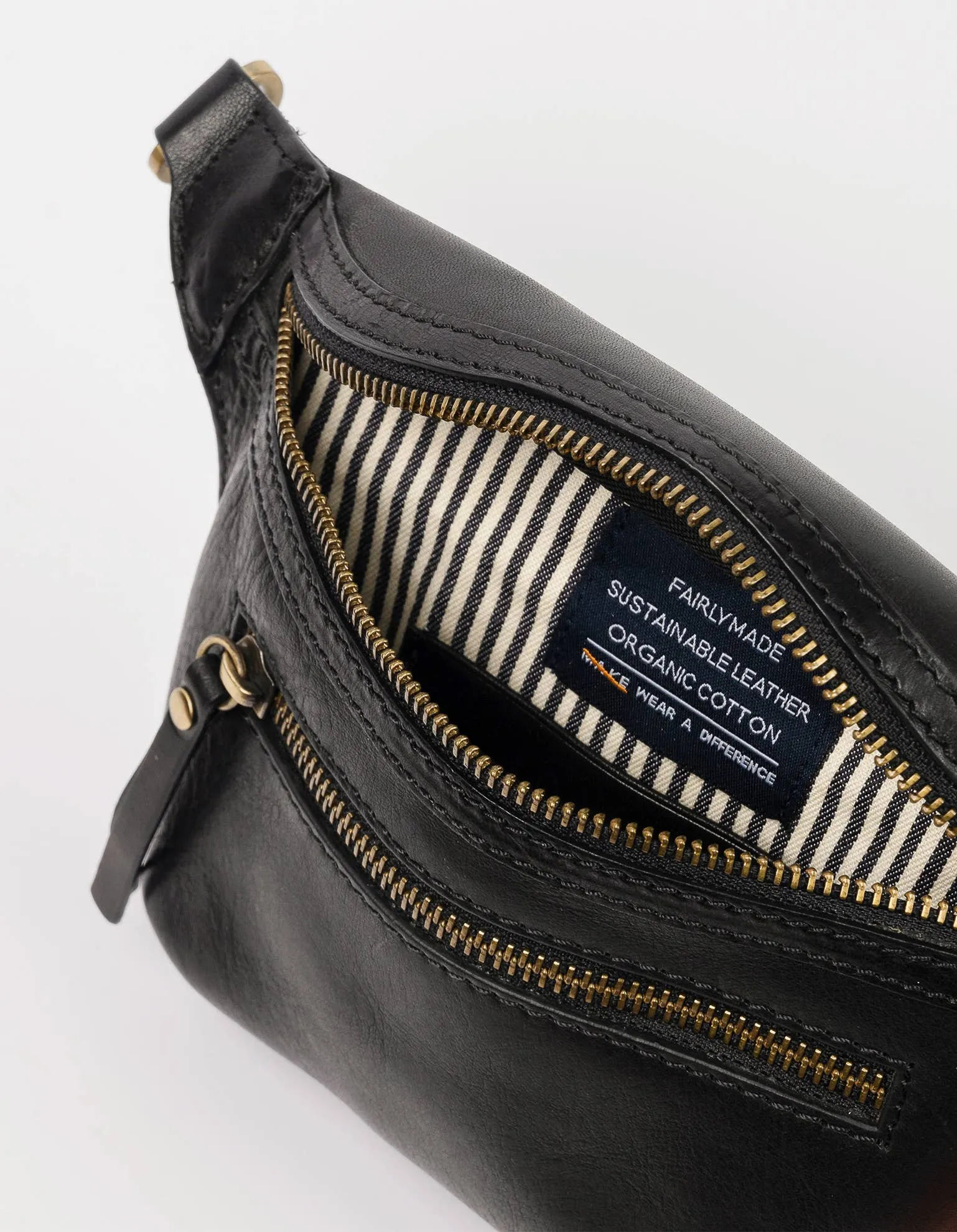 Beck's Bum Bag - Black Stromboli Leather