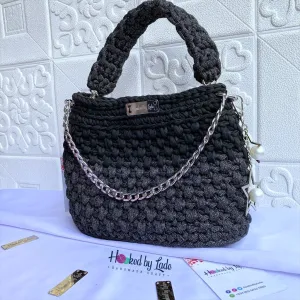Bella crochet bag (Black Mix)